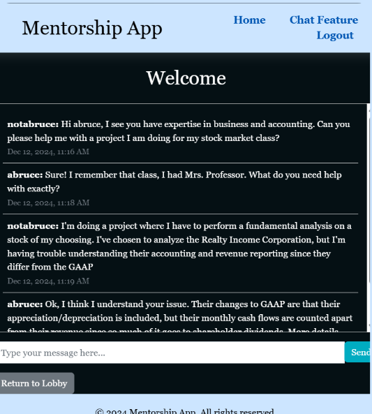 Mentor Project